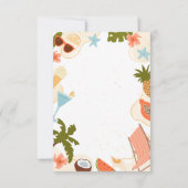 Beach Relax Pool Summer Retirement Party Einladung (Rückseite)