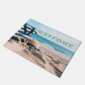 Beach Relax Willkommen Fußmatte (Schrägansicht)