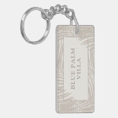 Beach Rental House Zuhause Name Schlüsselanhänger (Vorderseite links)