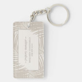 Beach Rental House Zuhause Name Schlüsselanhänger (Rückseite)