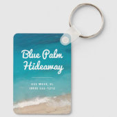 Beach Rental Retro Mod Custom Schlüsselanhänger (Rückseite)