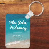Beach Rental Retro Mod Custom Schlüsselanhänger (Rückseite)
