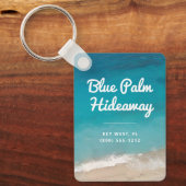 Beach Rental Retro Mod Custom Schlüsselanhänger (Vorderseite)