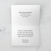 Beach Rentals begrüßt Karte (Innenseite)