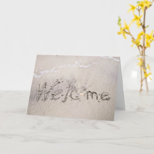 Beach Rentals begrüßt Karte (Gelbe Blume)