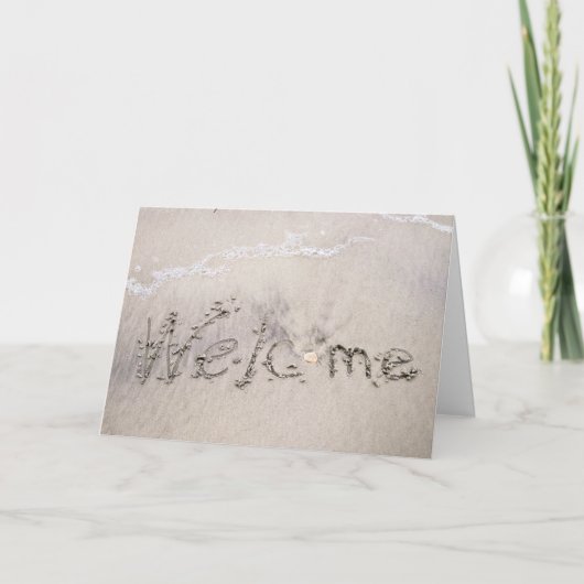 Beach Rentals begrüßt Karte (Vorderseite)