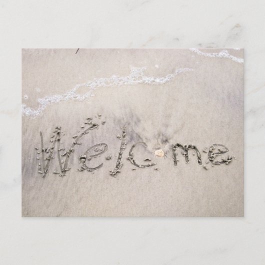 Beach Rentals begrüßt Postkarte (Vorderseite)