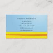 Beach Resort Hotel Wellness-Center Business Card V Visitenkarte (Rückseite)