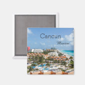 Beach Resort Tropical Cancun Mexico Magnet (Vorderseite/Rückseite)