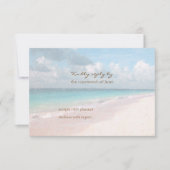 Beach Response Card RSVP Karte (Vorderseite)