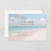 Beach Response Card RSVP Karte (Vorne/Hinten)