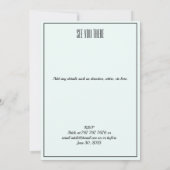 Beach Retirement Event Party Couple's Celebration  Einladung (Rückseite)