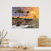 Beach Retreat Poster (Küche)