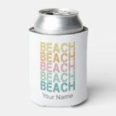 Beach Retro Letting Vintag Holiday Summer Dosenkühler (Kanne Vorderseite)