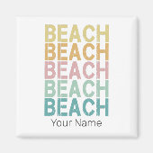 Beach Retro Letting Vintag Holiday Summer Magnet (Vorne)