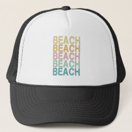 Beach Retro Letting Vintag Holiday Summer Truckerkappe