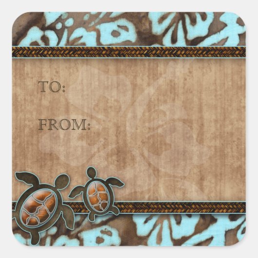 Beach Rett Date Wedding Geschenk Aufkleber Schildk (Vorderseite)