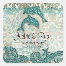 Beach Rett Date Wedding Stickers Delphine