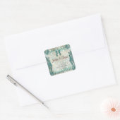 Beach Rett Date Wedding Stickers Seepferd (Umschlag)