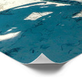 Beach Ride Ästhetik - Frau auf dem Fahrrad am Meer Poster (Ecke)