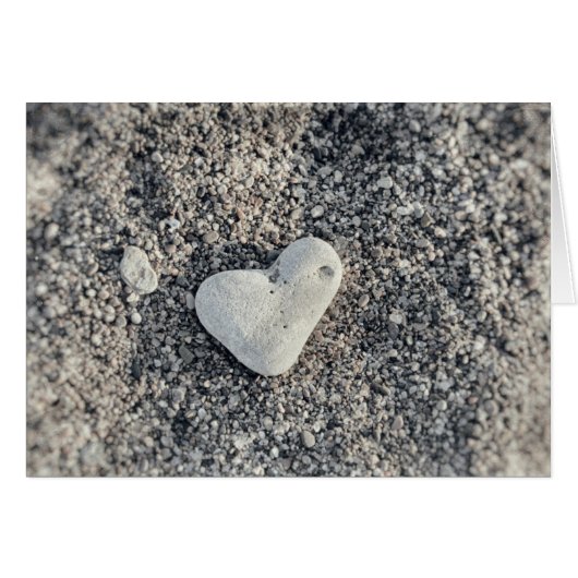 Beach Rock Heart Shaped Stone Natural Rock Liebe (Vorderseite (Horizontal))
