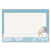 Beach Romance Rezept Card Blue Tischnummer (Rückseite)