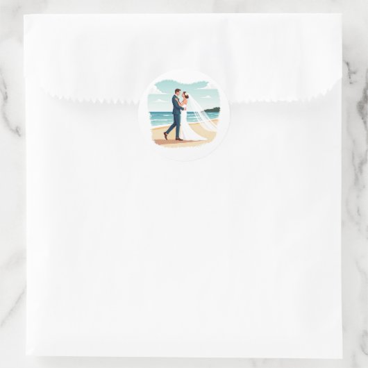 Beach Romance Sticker (Tasche)