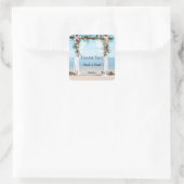Beach Rose Arbor Wedding Vielen Dank Sticker (Tasche)