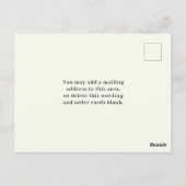 Beach Rose Jubiläum Party Einladung Postkarte (Rückseite)