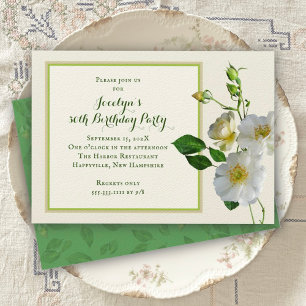 Beach Rose Special Birthday Party for Her Einladung