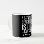 Beach Rugby-Sportgeschenk Kaffeetasse (Vorderseite Links)