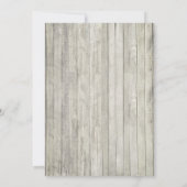 Beach Rustic Holz String Lights Graduation Party Einladung (Rückseite)