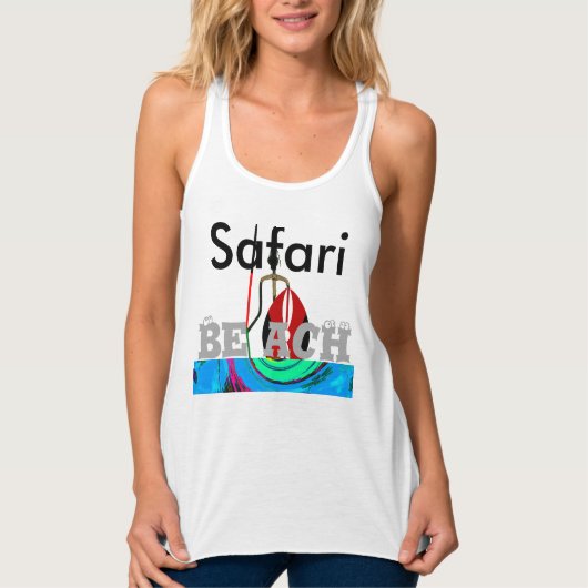 Beach Safari Hakuna Matata Tank Top (Vorderseite)