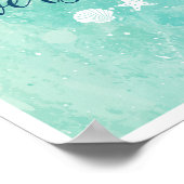 Beach | Salzwasser heilt alles Poster (Ecke)