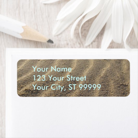 Beach Sand Address Labels (Insitu)
