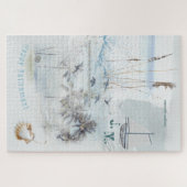 Beach Sand and Sea Collage Happy Retirement Puzzle (Horizontal)