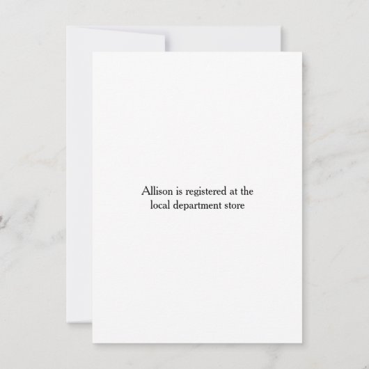 Beach Sand and Sea Foam Brautparty Einladung (Rückseite)