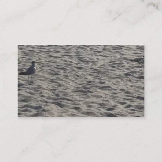 Beach Sand Business Cards Visitenkarte (Vorderseite)