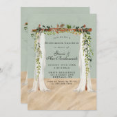 Beach Sand Canopy Bridesmaids Luncheon Invites (Vorne/Hinten)