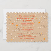 Beach Sand Castle Geburtstagsparty Foto Einladung (Rückseite)