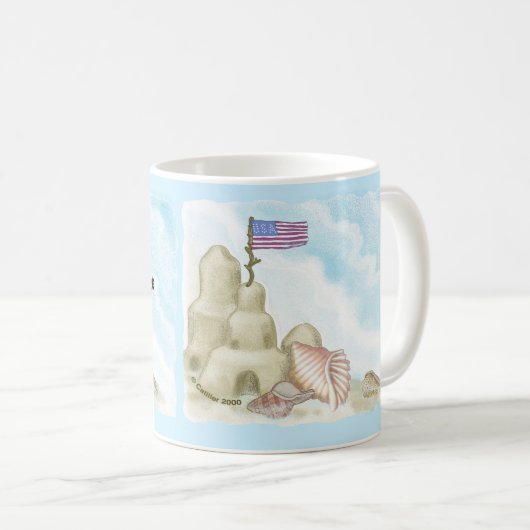 Beach Sand Castle Kaffeetasse (VorderseiteRechts)