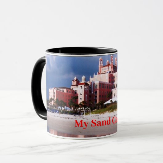 Beach Sand Castle Tasse (Vorderseite Links)