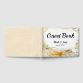 Beach Sand Castle Wedding Gäestbook Gästebuch (Voll)
