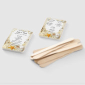 Beach Sand Castle Wedding Programm Fans Fächer (Non-assembled)