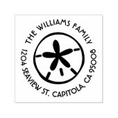 Beach Sand Dollar Rücksendeadresse Permastempel (Design)