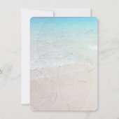 Beach Sand Dollars Empfang nur Einladung (Rückseite)