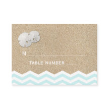Beach Sand Dollars Platzkarte