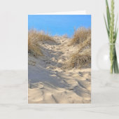 Beach Sand Dune Birthday Karte (Vorderseite)