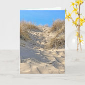 Beach Sand Dune Birthday Karte (Gelbe Blume)