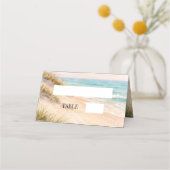 Beach sand dunes coastal platzkarte (Vorderseite)